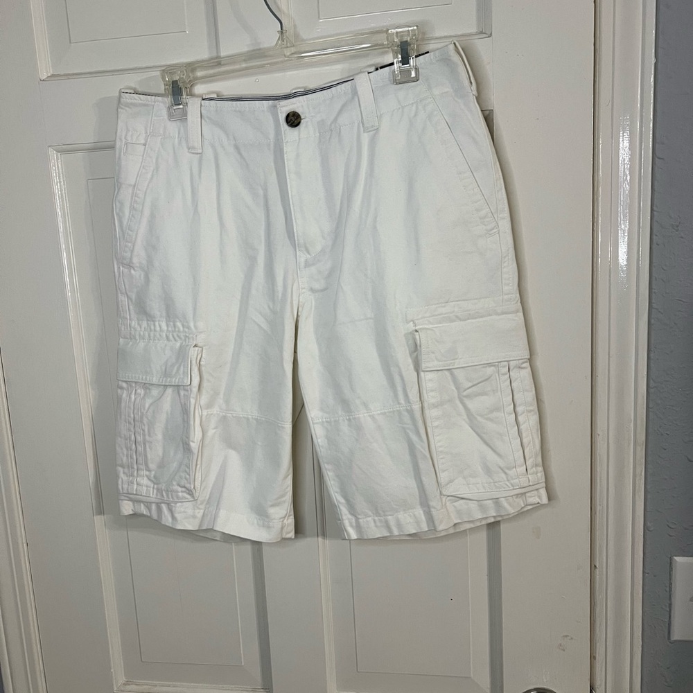 Tommy Hilfiger White Cargo Shorts for Men